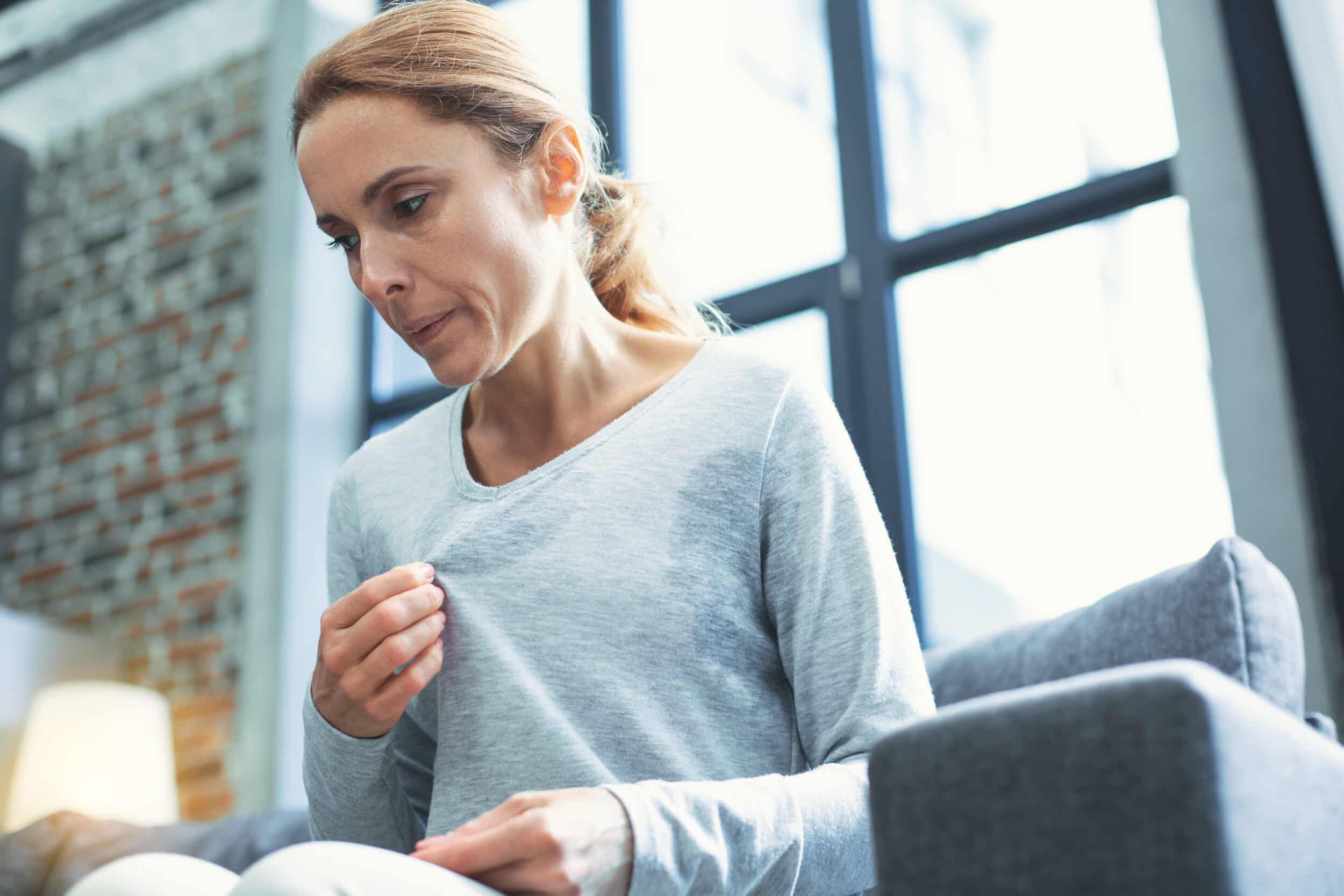 A woman experiencing hormone imbalances before BioTe in Houston, TX
