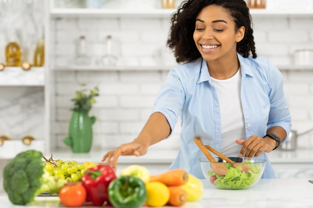 Casual,Black,Girl,Preparing,Healthy,Lunch,For,Her,Family,In Weight Loss Services in Houston, TX